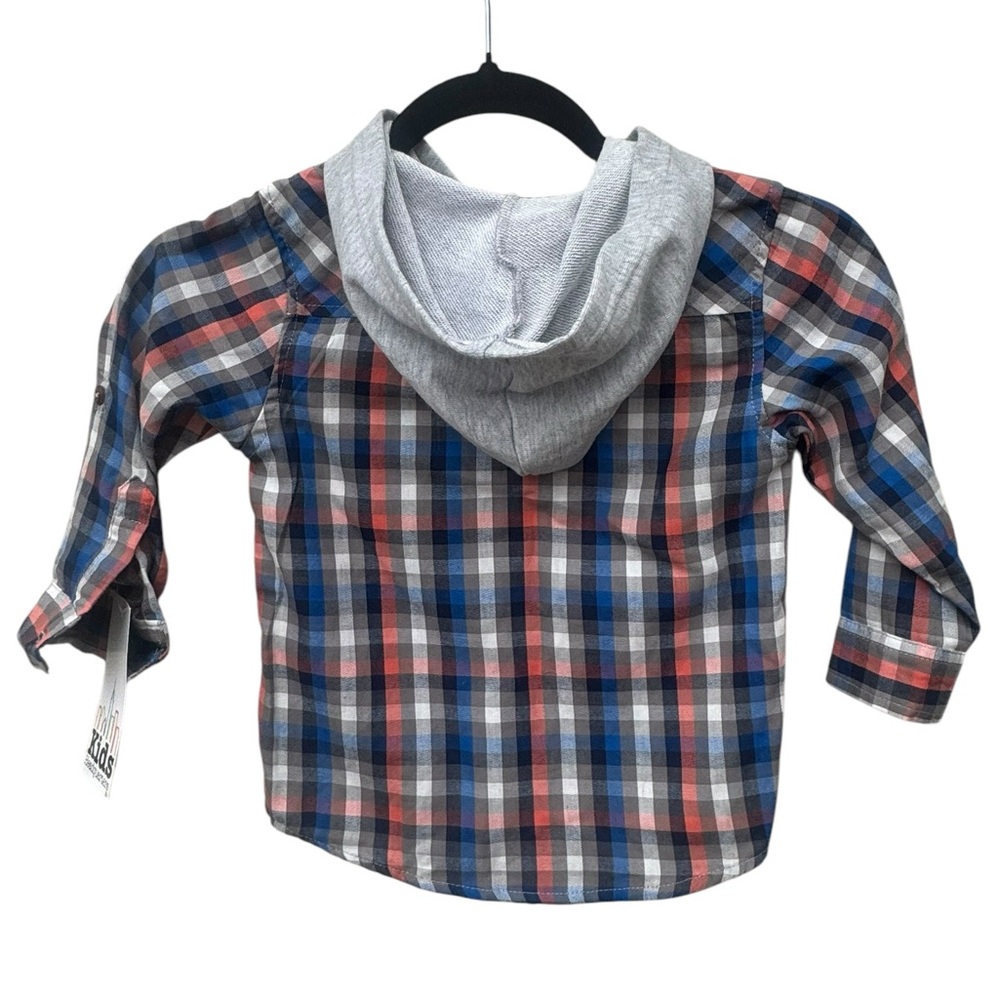 Kids Headquarters Plaid Shirt with Hood size 3T - Picture 4 of 7